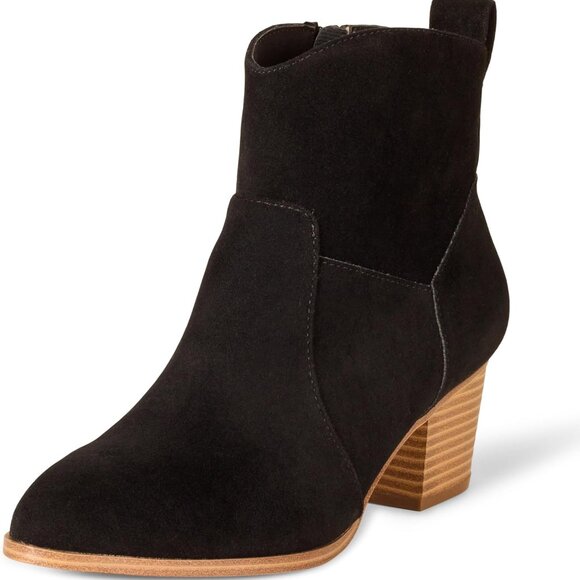 Women’s Western Ankle Boots in Black, Size 5 with Stylish Details and Comfort Fi - Picture 1 of 5